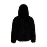 Black Hoddie fur jacket