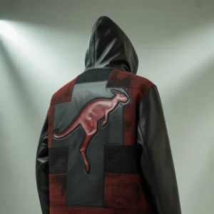 Highest jumper black and burgundy