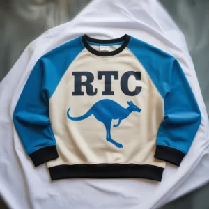 Blue, Black and Cream Crewneck