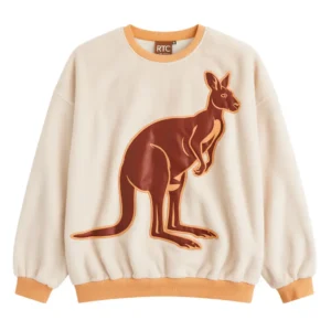 Cream and Orange Crewneck